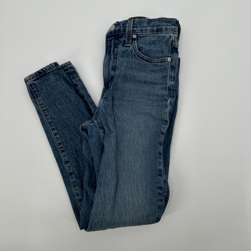 Madewell Jeans Womens 24 Blue The Perfect Vintage Jean High Rise Tapered Denim